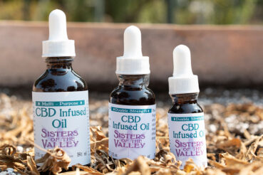 cbd oil products display