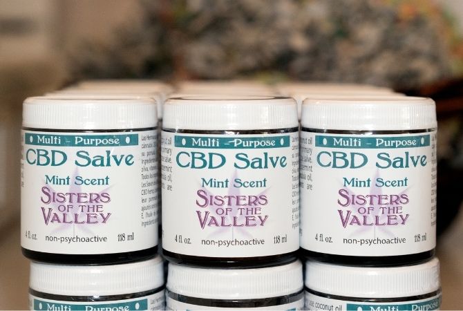 cbd salve display